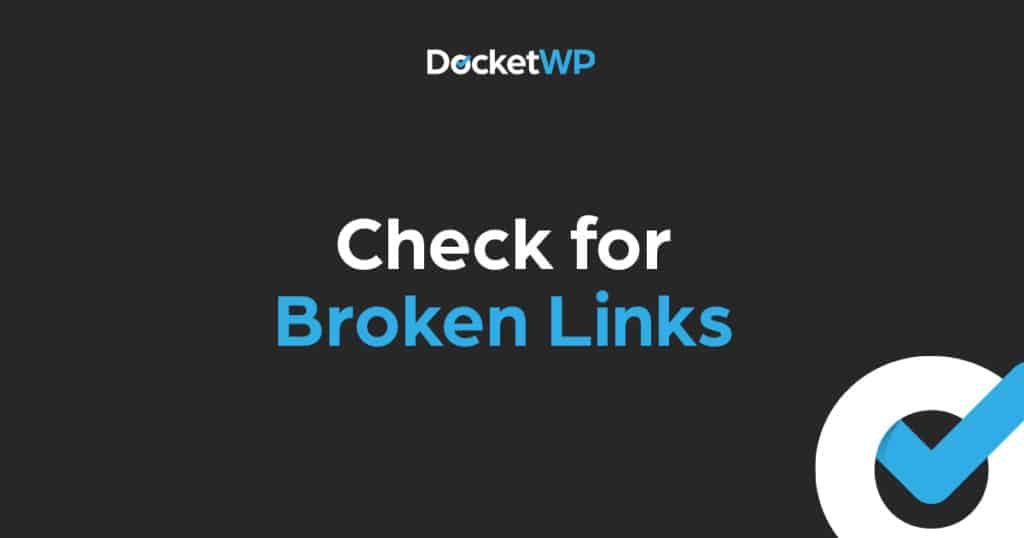 Check for Broken Links 1