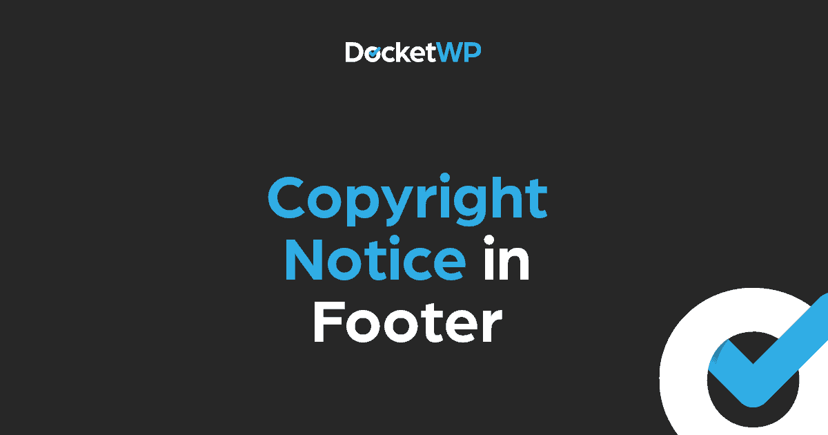 Copyright Notice in Footer Featured Image 1