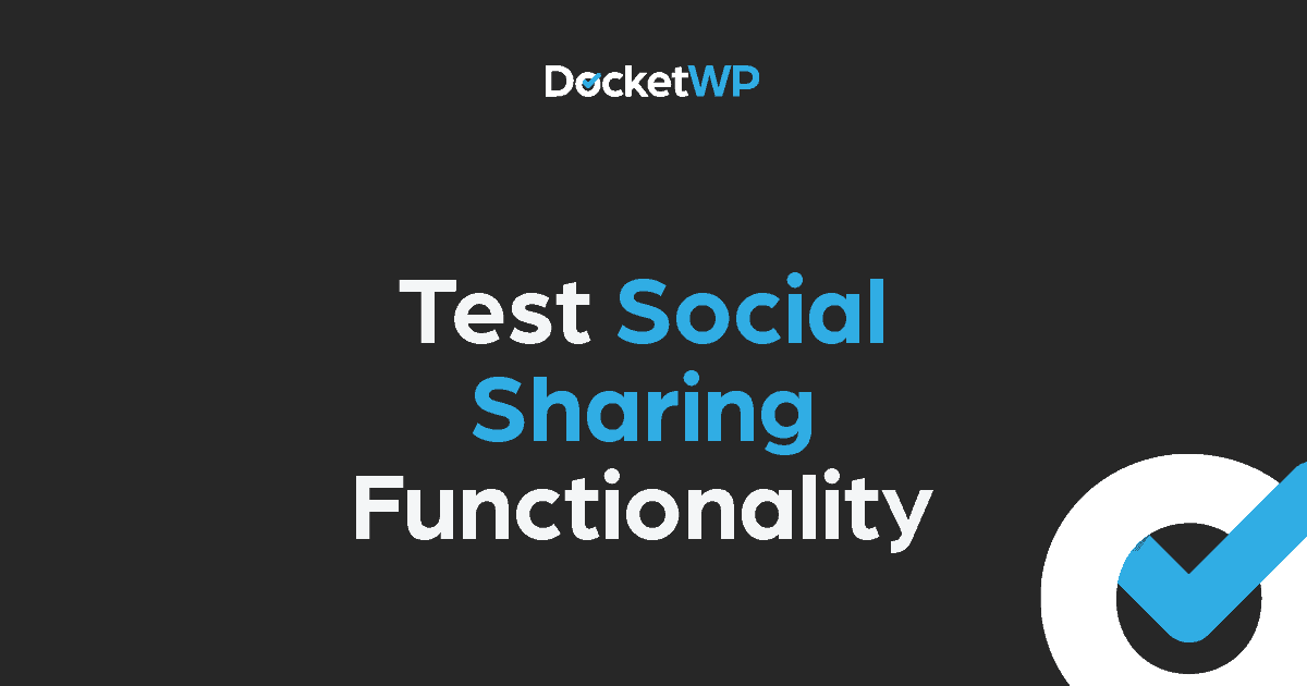 Test Social Sharing Functionality Featured Image 1