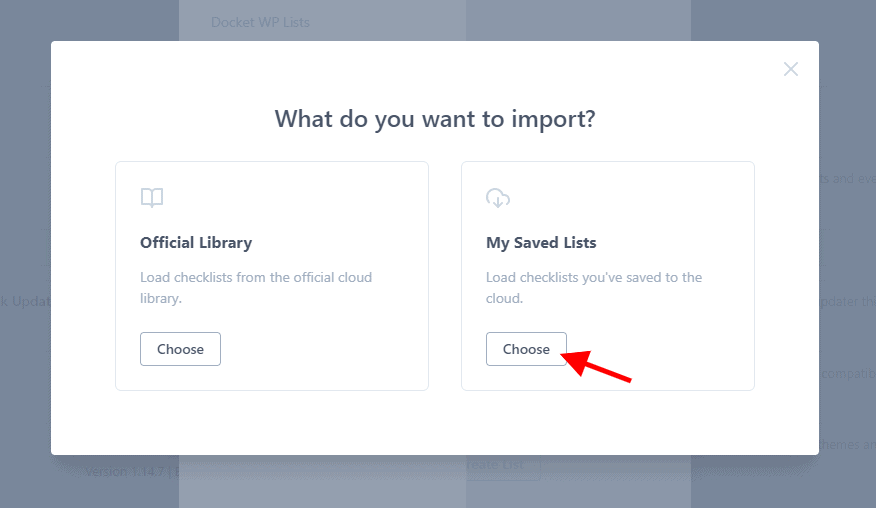 Import My Saved Lists